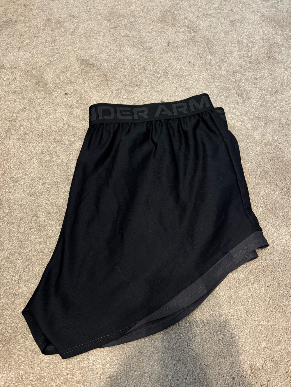 Under Armour Black Asymmetrical Running Skort